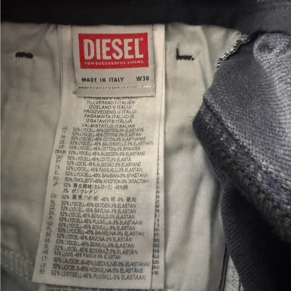 DIESEL Men's E-Spender 068FQ Slim Cut Jeans Size 30
